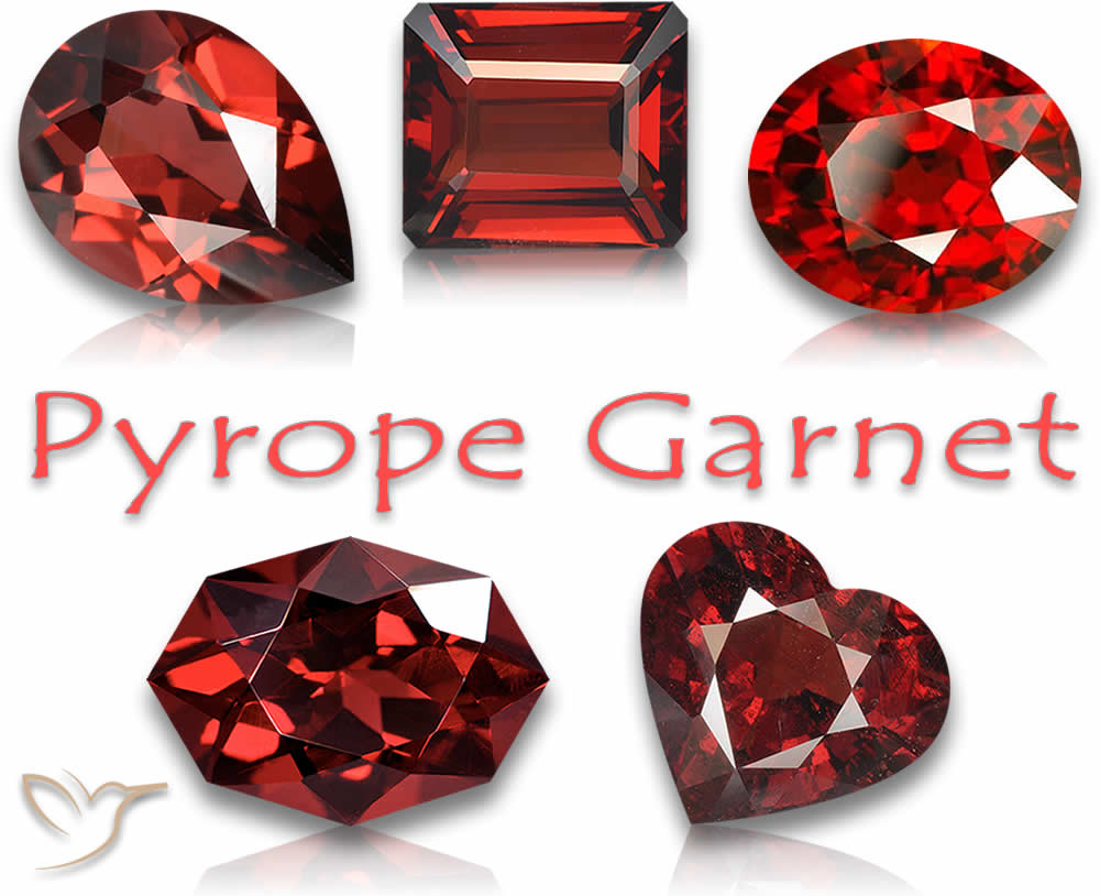 Acheter des pierres précieuses de grenat pyrope rouge
