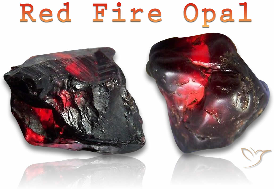 Pierres d'opale de feu brutes