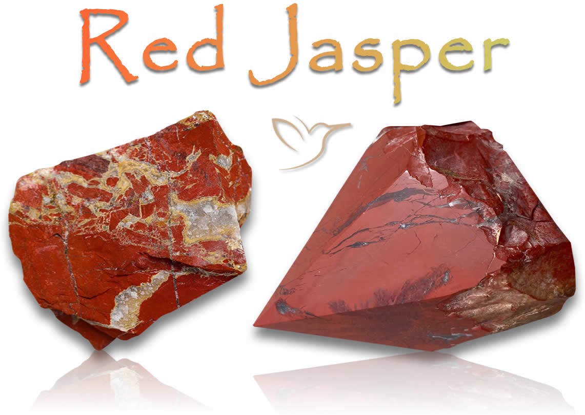 Pierres brutes de jaspe rouge
