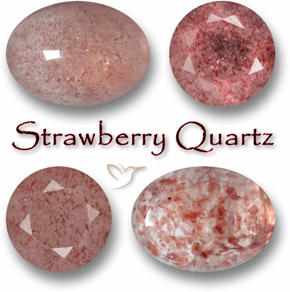 Acheter des pierres gemmes de quartz fraise