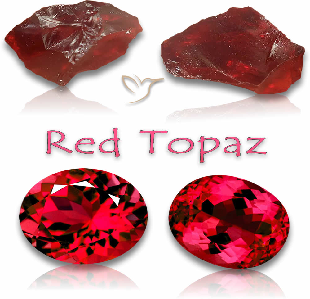 Acheter des pierres précieuses de topaze rouge