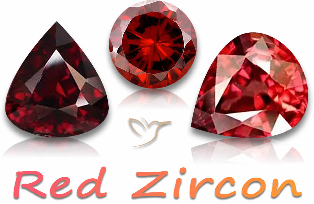 Acheter des pierres précieuses de zircon rouge