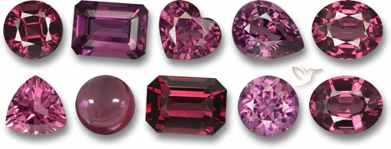 Grenat rhodolite à vendre