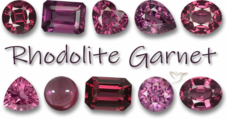 Acheter des pierres précieuses de grenat rhodolite
