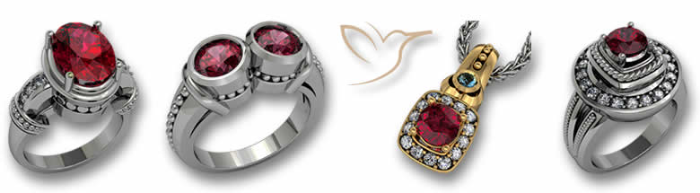 Créations de bijoux en rubis par GemSelect