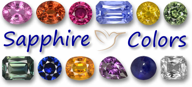 Gamme de couleurs saphir