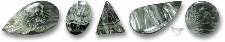 Pierres précieuses de séraphinite