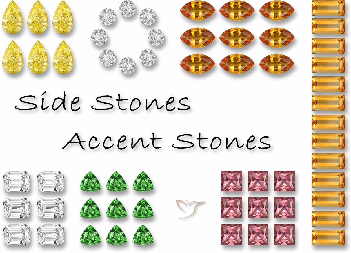 Pierres latérales pour les créateurs de bijoux
