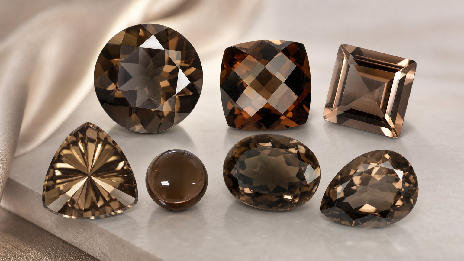 Pierres précieuses de quartz fumé naturel - guide d'achat