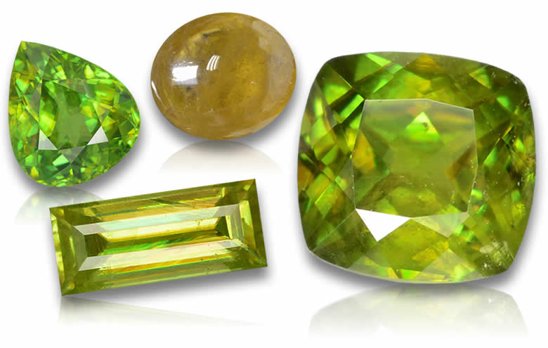Shop Loose Sphene - Natural Golden, Yellow Sphene aka Titanite Gemstones for Custom Jewelry