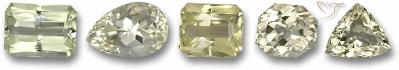 Pierres précieuses de spodumène