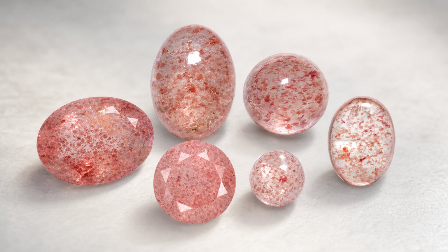 Pierres précieuses de quartz fraise naturel - guide d'achat