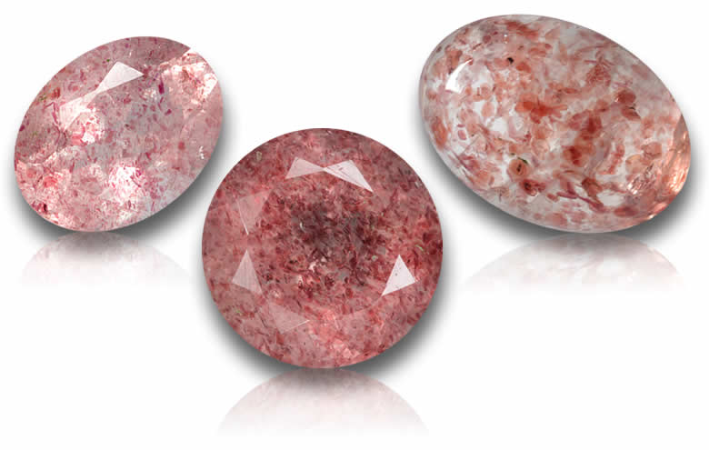 Loose Strawberry Quartz: Shop Strawberry Quartz Stones, Beads, Cabochons and Healing Stones