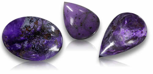 Pierres précieuses de sugilite