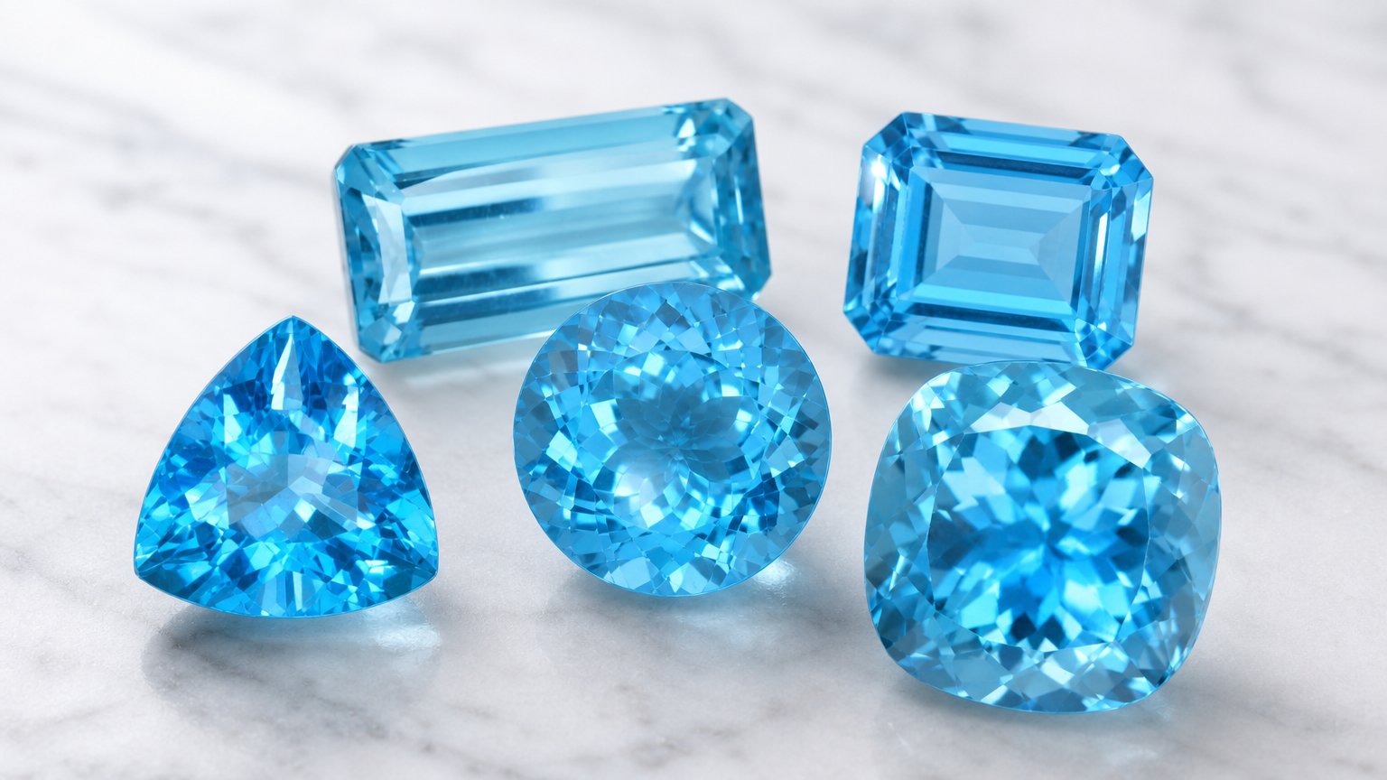 Topazes bleues suisses naturelles - guide d'achat
