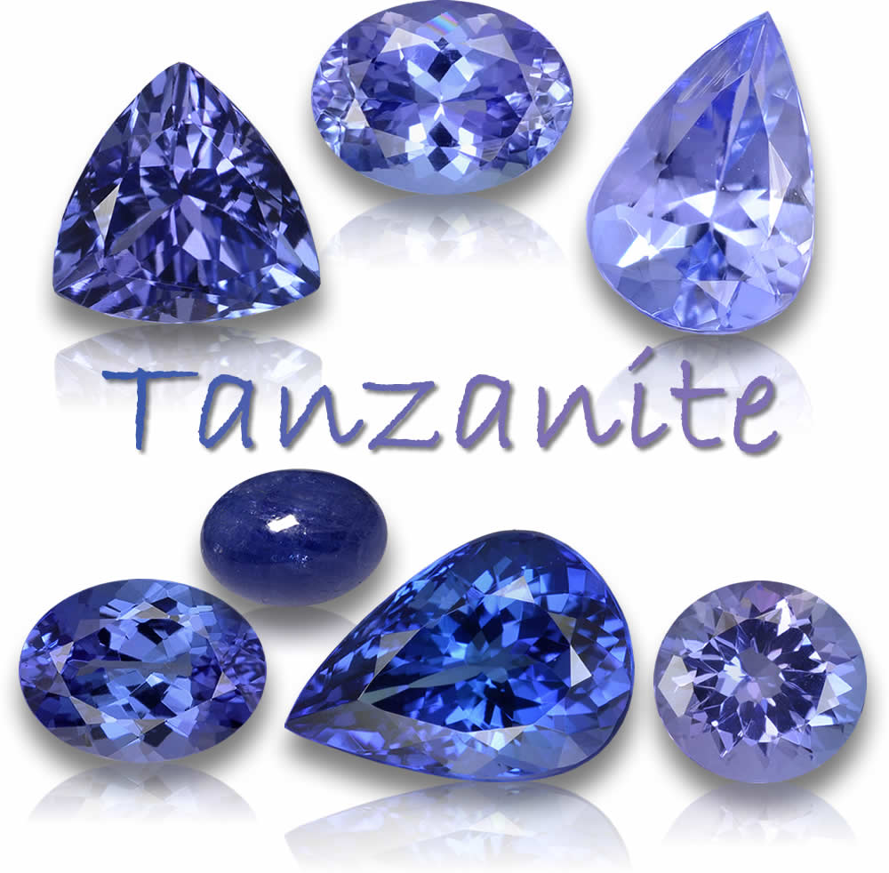 Pierres précieuses naturelles de tanzanite à vendre