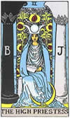 Carte de tarot - La Grande Prêtresse