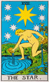 Carte de tarot - L'étoile