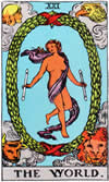 Carte Tarot - Le Monde