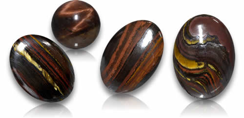 Pierres précieuses de matrice d'oeil de tigre