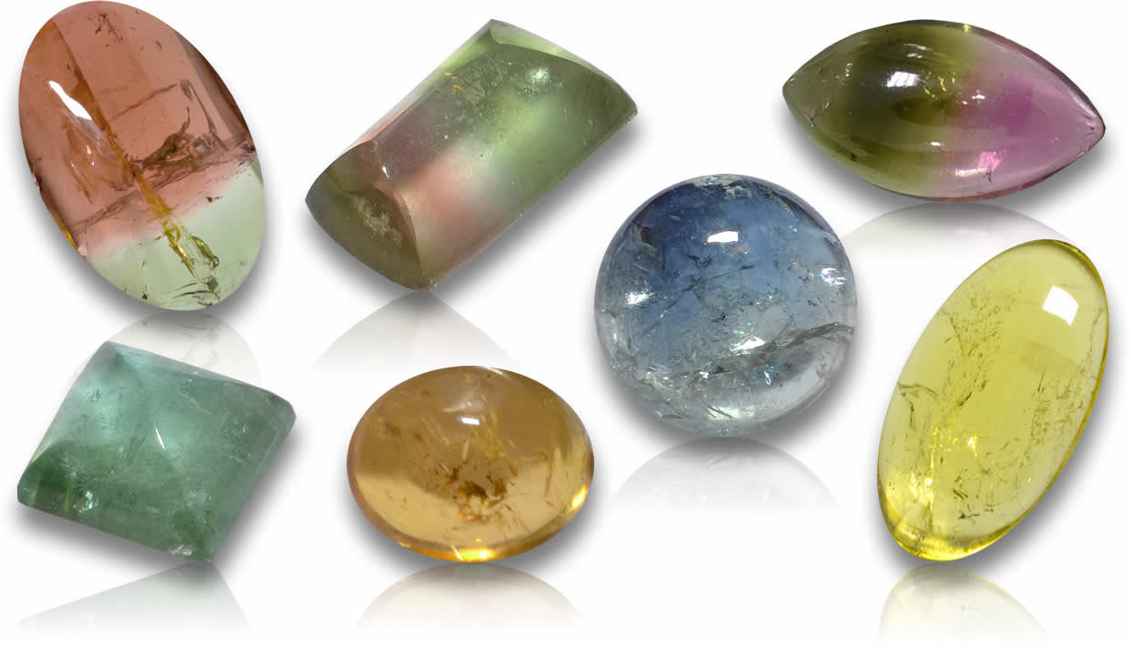 Cabochons de tourmaline à vendre