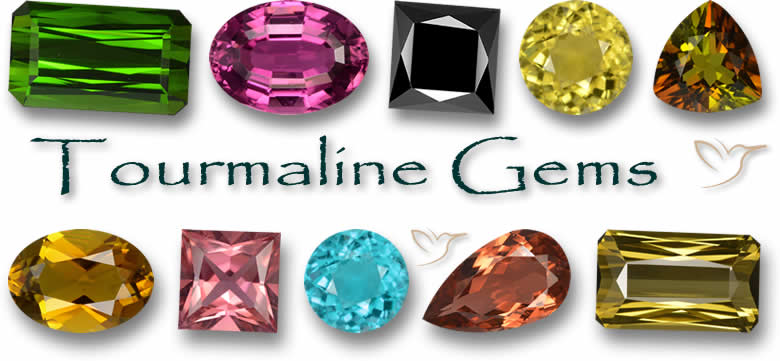 Pierres précieuses de tourmaline naturelle