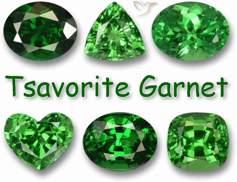 Green Tsavorite Garnet Gemstones