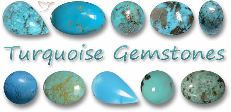 Pierres précieuses de turquoise naturelle