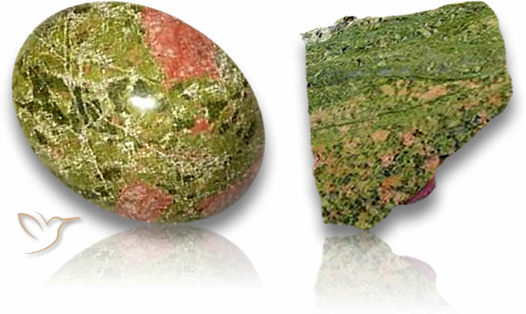 Pierres précieuses unakites