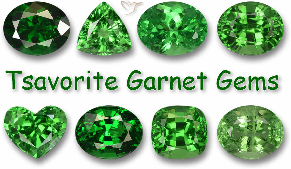 Acheter des pierres précieuses de grenat tsavorite