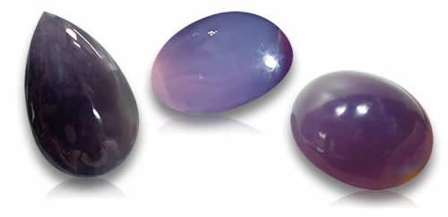Pierres précieuses de calcédoine