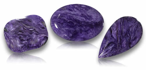 Pierres précieuses charoïte