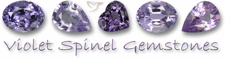 Pierres précieuses en spinelle violet