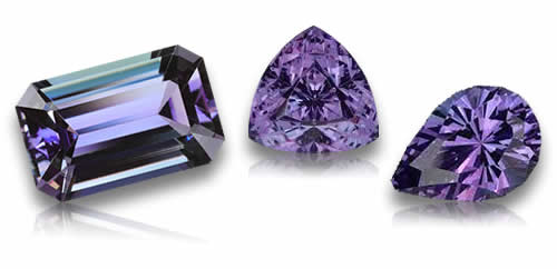 Pierres précieuses tanzanites
