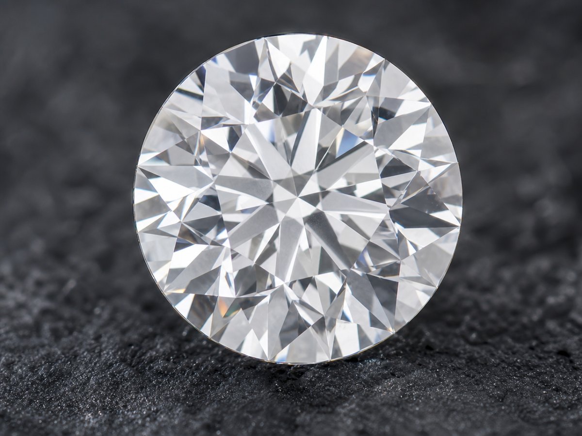 Gros plan sur des pierres précieuses de diamant blanc naturel