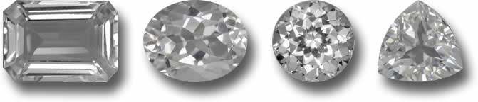 Pierres de naissance en topaze blanche chez GemSelect