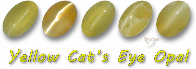 Acheter des pierres précieuses d'opale œil de chat jaune