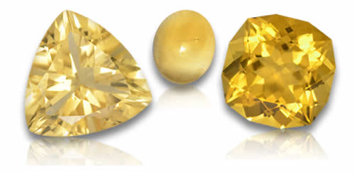 Pierres précieuses citrines