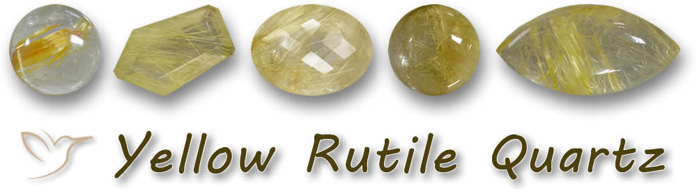Acheter des pierres précieuses de quartz rutile jaune