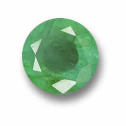 Émeraude vert jaunâtre