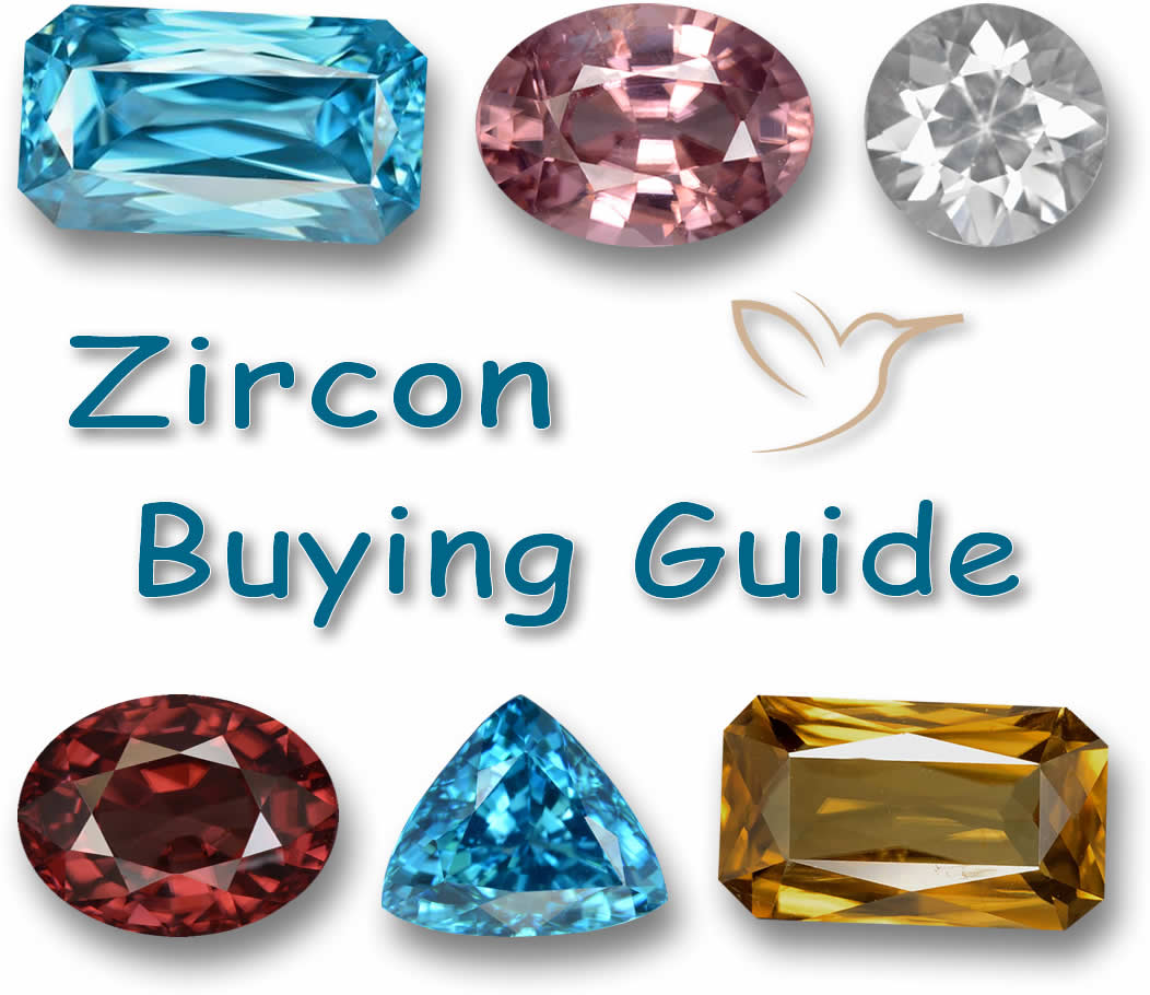 Pierres précieuses en zircon en vrac