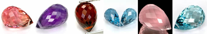 Achetez toutes sortes de briolettes en pierres précieuses chez GemSelect