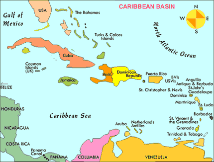 Caribbean Sea Map