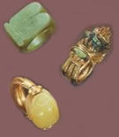 Bagues égyptiennes antiques