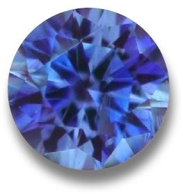 Benitoite à facettes