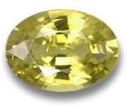 Grenat du Mali jaune-vert