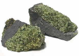 Péridot brut d'Arizona