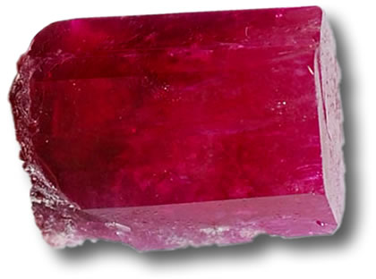 Cristal de béryl rouge (Bixbite)