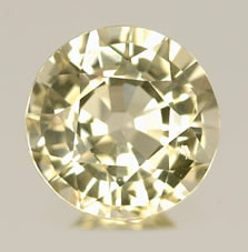 Pierre précieuse taille brillant ronde