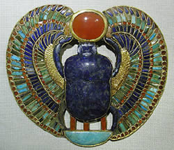 Scarabée Toutankhamon Lapis